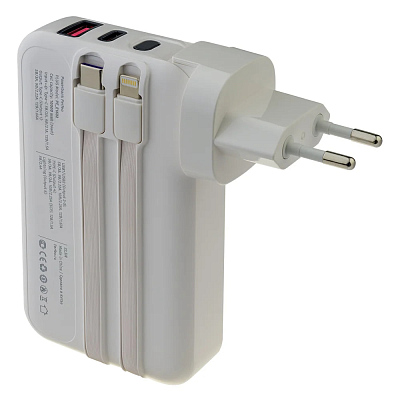 ПЗУ с функцией СЗУ Perfeo PLUG 10000, черный