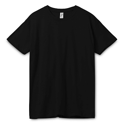 Футболка унисекс Regent 150, темный хаки (Чёрный)