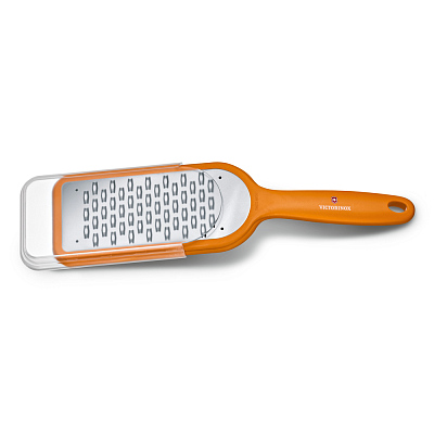 Тёрка средняя VICTORINOX, 26 см, полипропилен / тальк / сталь, оранжевая, в картонной коробке