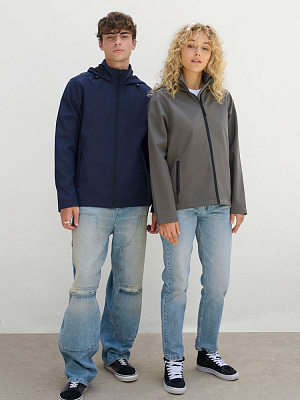 Куртка софтшелл с капюшоном женская Race Women, ярко-синяя (royal)