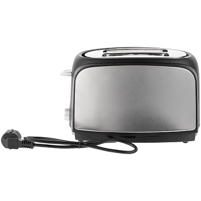 Электрический тостер Postre, серебристо-черный
