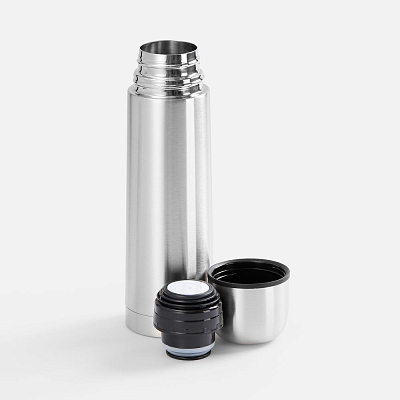 Термос Plain 500, ver.2, серебристый