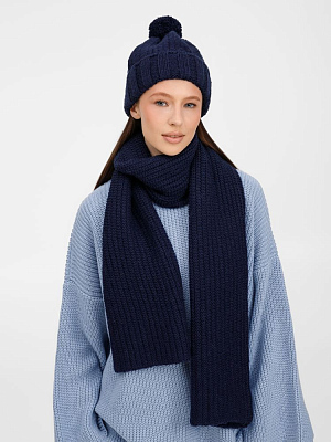 Шарф Frissonelle, темно-синий