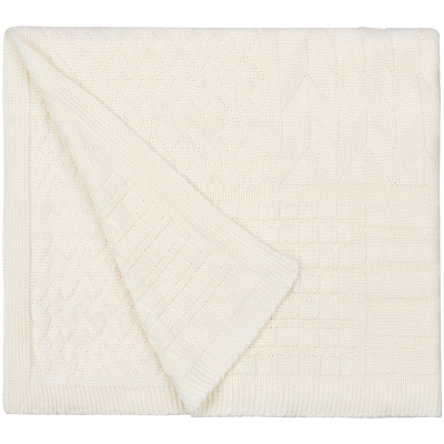 Плед Snippet, молочно-белый