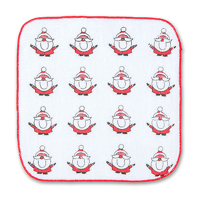 Салфетка махровая велюр рождественская "LAKE" мини-В