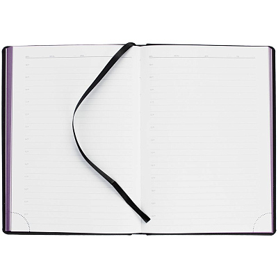 Ежедневник Mobile на заказ, недатированный, черно-фиолетовый