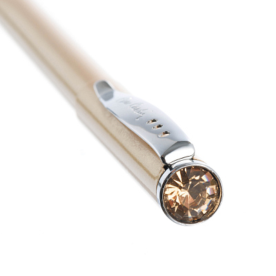 Ручка шариковая Pierre Cardin ACTUEL. Цвет - бежевый металлик. Упаковка Р-1