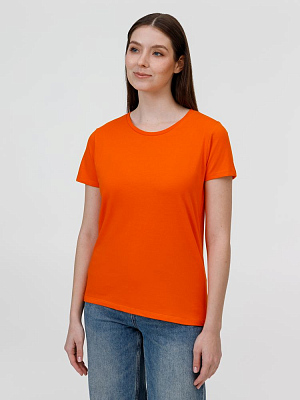 Футболка женская E190 оранжевая