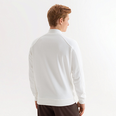 Толстовка на молнии, унисекс TORRES белая, размер XXXL