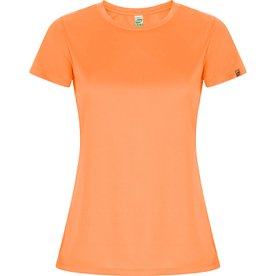 Спортивная футболка IMOLA WOMAN женская, ЧЕРНЫЙ S (Флуоресцентный оранжевый)