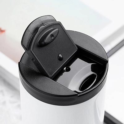 Термокружка с двойной стенкой Koffline, белая-S