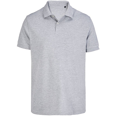 Рубашка поло унисекс Pacific  (Серый меланж)