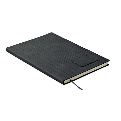 A5 notebook in smokey PU (Чёрный)