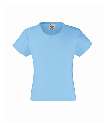 Футболка для девочек FOTL Girls Valueweight (Небесно-голубой)