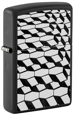 Зажигалка ZIPPO с покрытием Black Matte, латунь/сталь, черная, матовая, 38x13x57 мм (Черный)