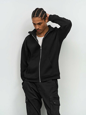 Толстовка унисекс на молнии Jelo, серый меланж