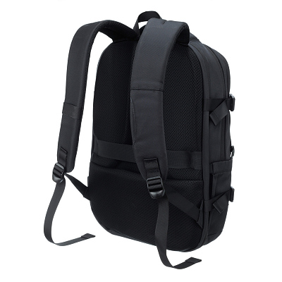 Рюкзак TORBER VOYAGE с отделением для ноутбука 18'', черный, полиэстер 900D, 34х16х47 см, 20 л