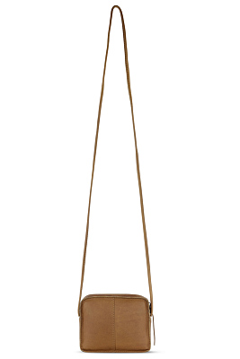 Сумка через плечо KLONDIKE RUSH «Allison», натуральная кожа в коньячном цвете, 18 х 14 х 5 см