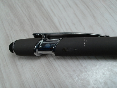 Ручка-стилус металлическая шариковая Sway soft-touch