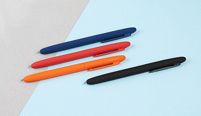 Ручка шариковая "Vega", покрытие soft touch, оранжевый