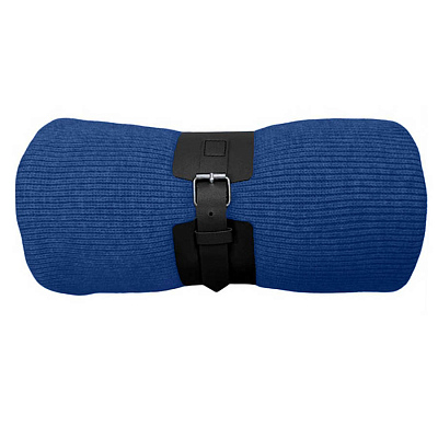 Плед  "Belt"; т.синий; 130 х 180 см; 100% акрил, с поясом (Тёмно-синий)