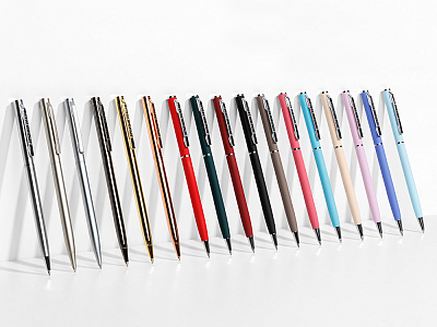 Ручка металлическая шариковая Palermo, софт-тач