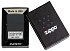Зажигалка ZIPPO License Plate с покрытием Black Matte, латунь/сталь, черная, 38x13x57 мм - Фото 7