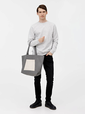 Шопер Shophop, серый с неокрашенным