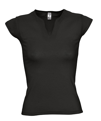 Футболка женская Mint 170, розовая (Чёрный)