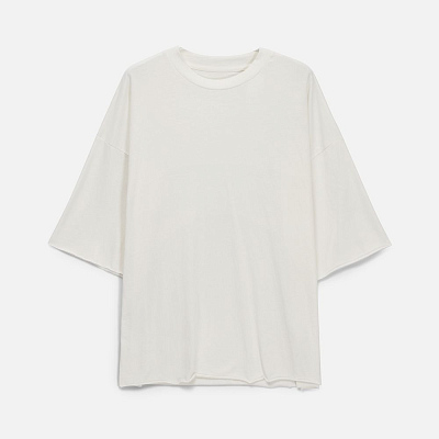 Футболка унисекс оверсайз T1, молочно-белая