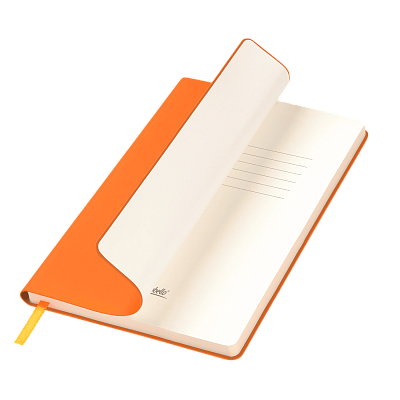 Ежедневник Spark недатированный, оранжевый (с упаковкой, со стикерами)