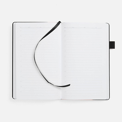 Ежедневник White Shall, недатированный, бело-черный