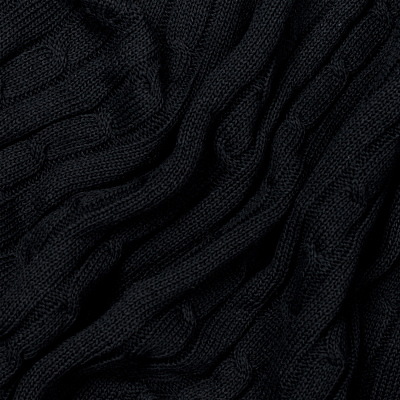 Плед Фадо (Fado) вязаный, темно-синий (без подарочной коробки)