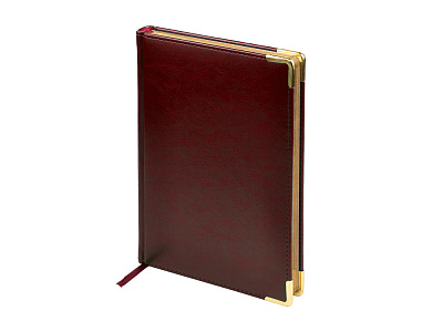 Ежедневник недатированный А5 Sidney Nebraska с золотым срезом (Бордовый)