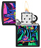 Зажигалка ZIPPO Counter Culture с покрытием Black Light, латунь/сталь, черная,матовая 38x13x57 мм - Фото 3