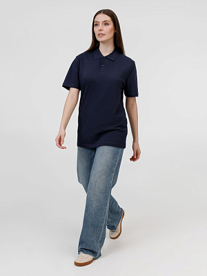 Рубашка поло унисекс Pulse, кобальт (темно-синяя)