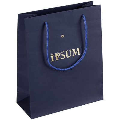 Пакет бумажный Vid M, синий