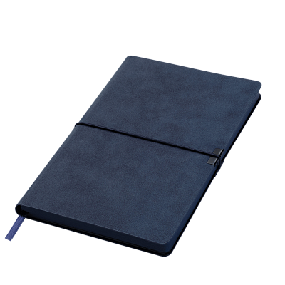 Ежедневник Ин Велюр (In Velour) недатированный, синий (Синий, серый, бежевый)