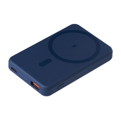 Внешний аккумулятор Largo PD 5000mAh с функцией беспроводной зарядки 15W  (Синий)