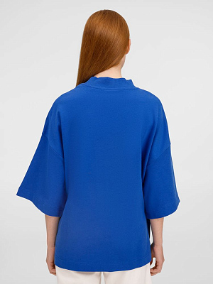 Футболка оверсайз унисекс T9, синяя