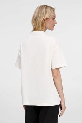 Футболка оверсайз унисекс Sinkopa, молочно-белая