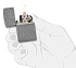 Зажигалка ZIPPO Classic с покрытием ™Plate, латунь/сталь, серебристая, матовая, 38x13x57 мм - Фото 2