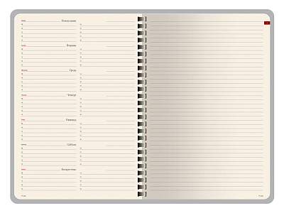 Еженедельник недатированный А5 Concept