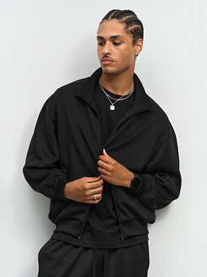 Куртка спортивная Junior, черная (Чёрный)