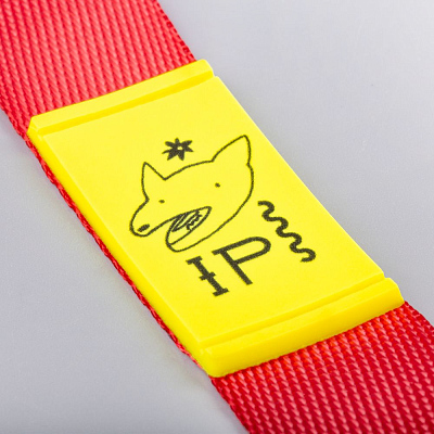 Лейбл из ПВХ Dzeta, XS, желтый неон