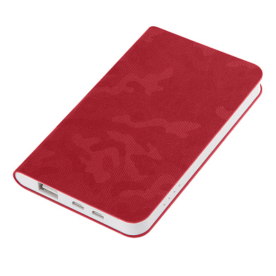 Универсальный аккумулятор "Tabby" (5000mAh),красный, 7,5х12,1х1,1см (Ярко-красный)