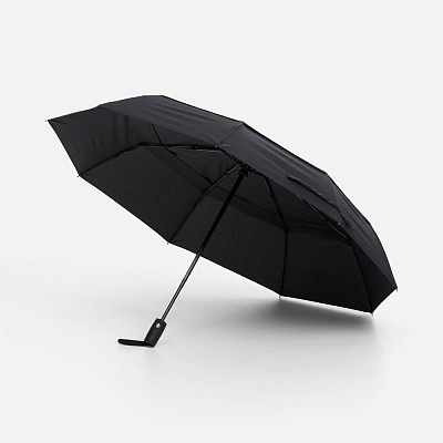 Складной зонт Dome Double с двойным куполом, черный (Чёрный)