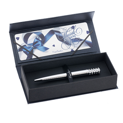 Ручка шариковая Pierre Cardin GRACE, цвет - серебристый. Упаковка B-2