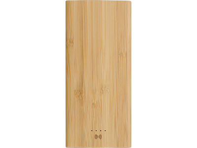 Внешний беспроводной аккумулятор из бамбука Bamboo Air, 10000 mAh