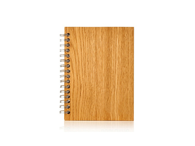 Блокнот А6 из Дуба на пружине
